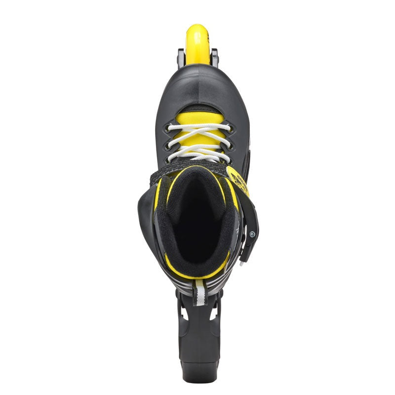 PATINS ROLLERBLADE FURY AJUSTAVEL PRETO/AMARELO | 72mm 80a
