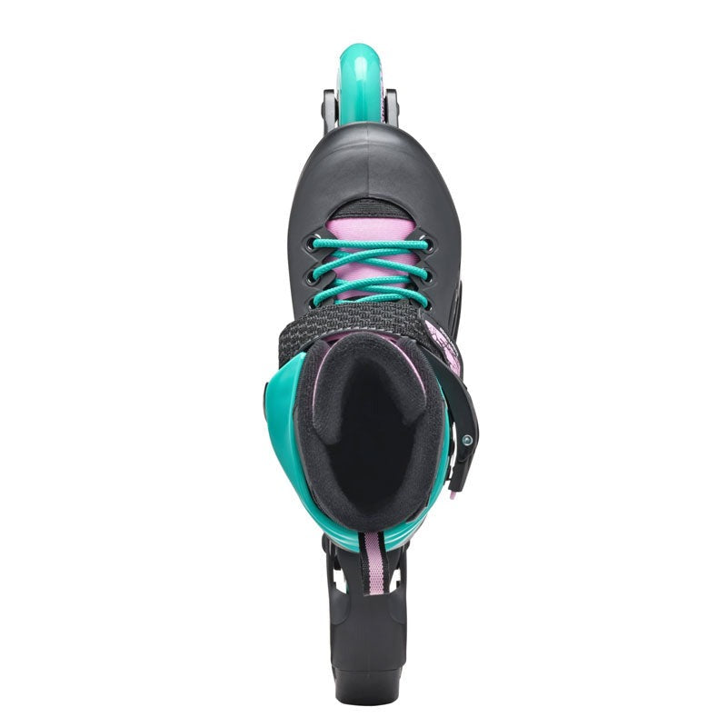 PATINS ROLLERBLADE FURY AJUSTAVEL PRETO/AZUL | 72mm 80a