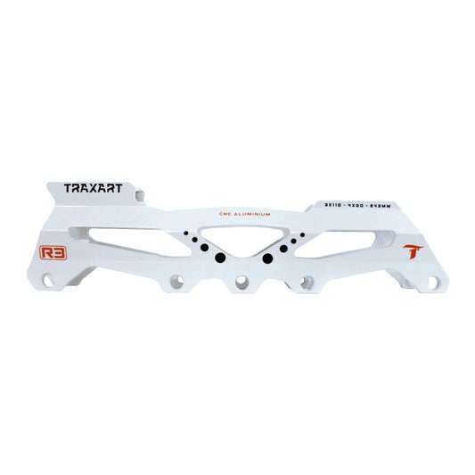 BASE HÍBRIDA PARA PATINS INLINE TRAXART BRANCO | 4X80mm 3x110mm