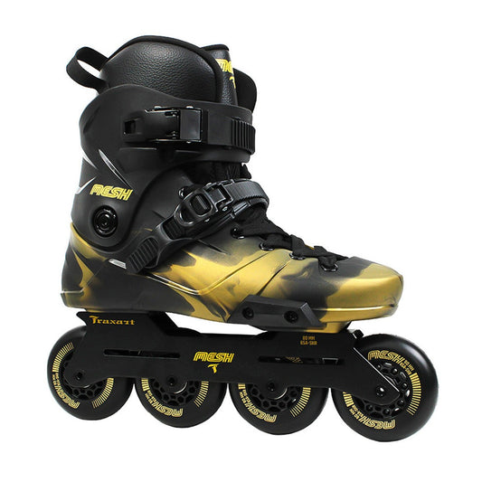 PATINS TRAXART MESH BLACK & GOLD | 80mm Abec-9