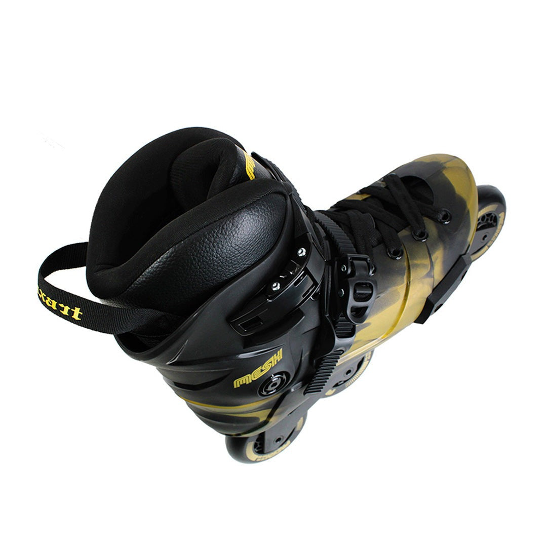 PATINS TRAXART MESH BLACK & GOLD | 80mm Abec-9