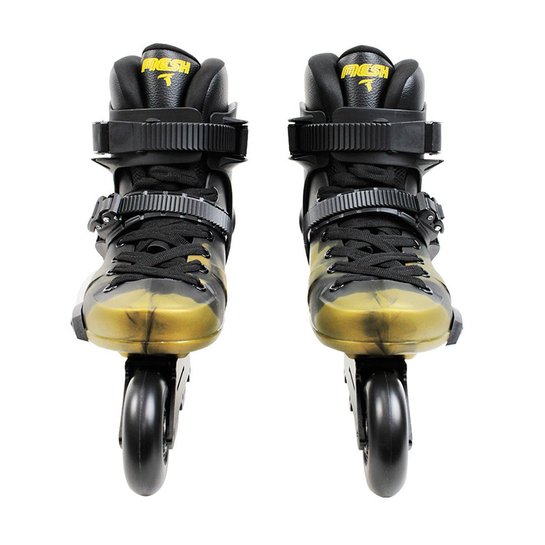 PATINS TRAXART MESH BLACK & GOLD | 80mm Abec-9