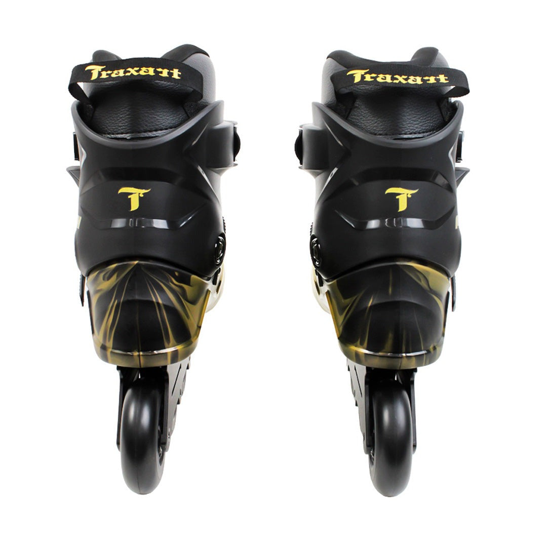 PATINS TRAXART MESH BLACK & GOLD | 80mm Abec-9