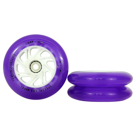 JOGO DE RODAS LED SPECIAL TRAXART ROXO | 110mm 85a