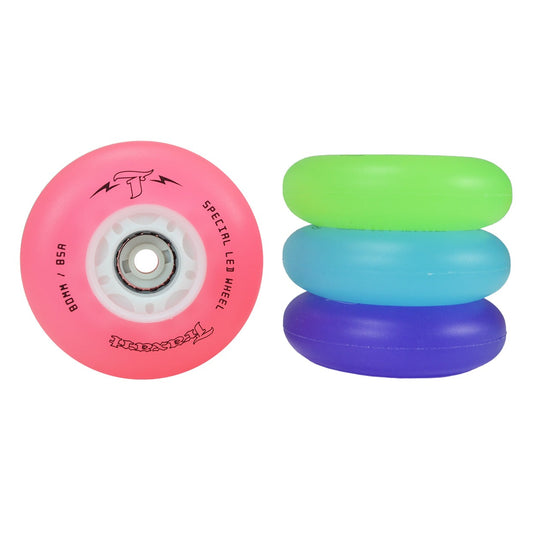 JOGO DE RODAS INLINE TRAXART LED SPECIAL MIX | 80mm 85a