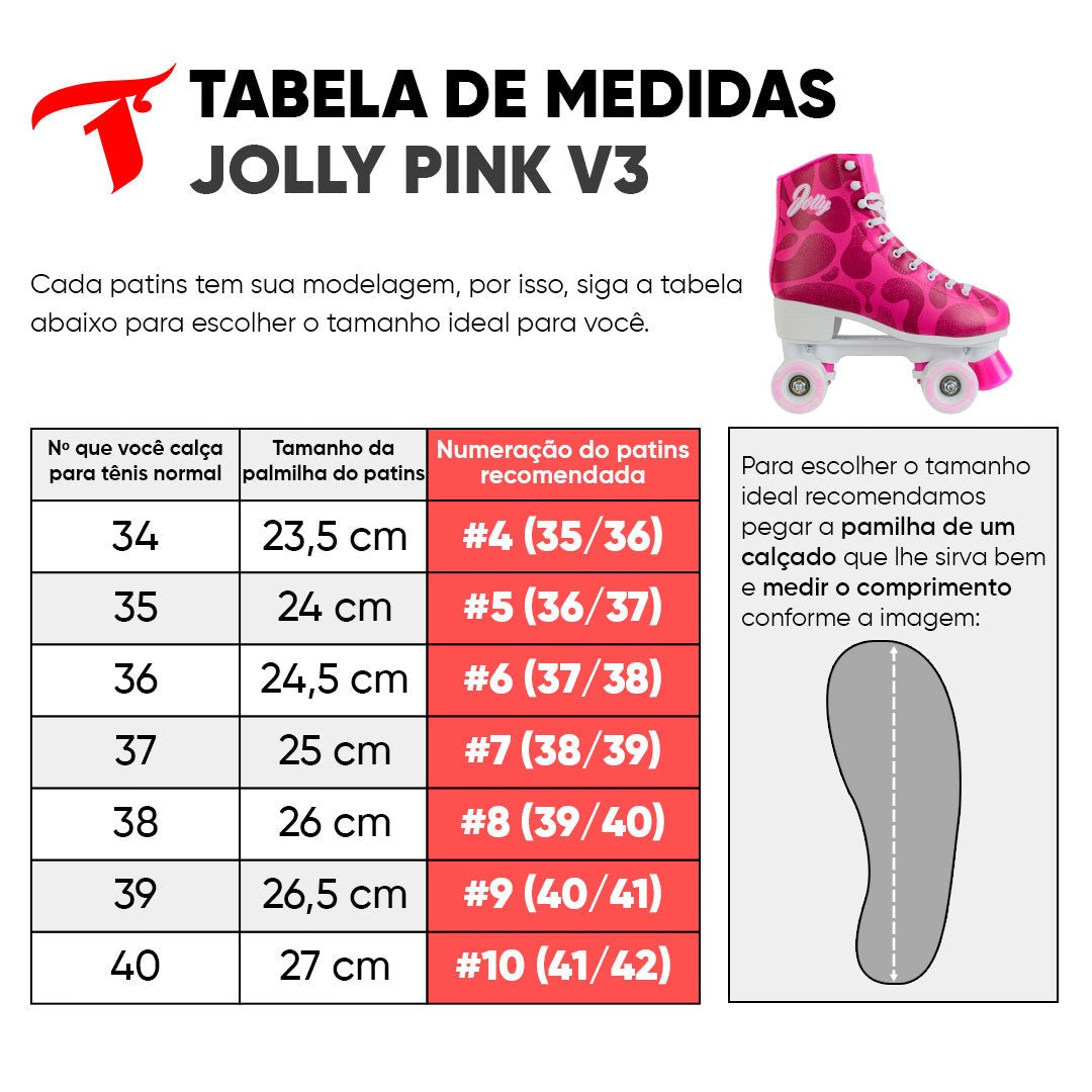 PATINS QUAD JOLLY PINK V3 | 58mm Abec 7