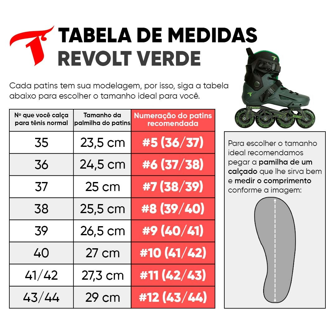 PATINS TRAXART REVOLT VERDE | 80mm 85a