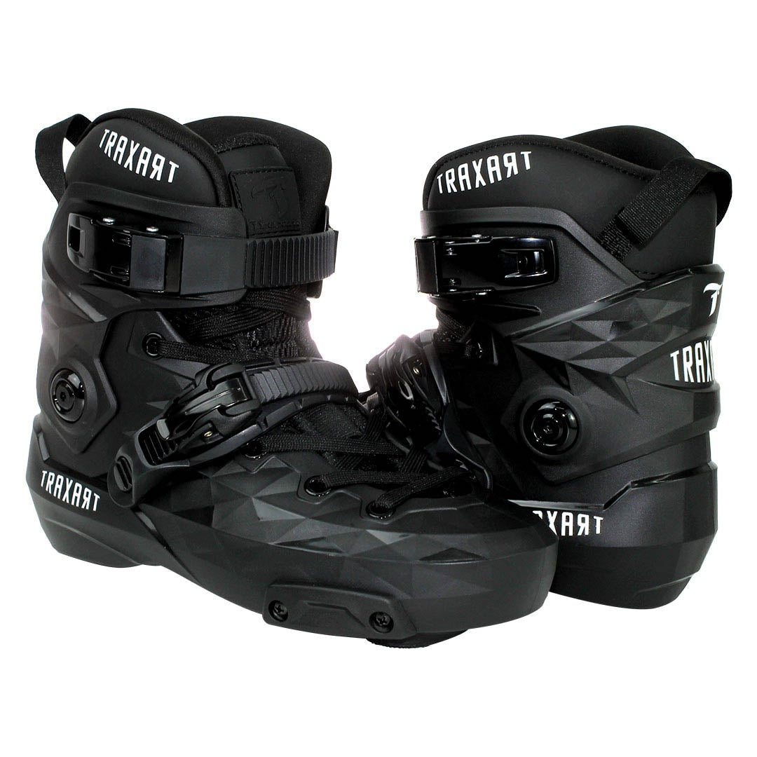 BOTA FREESTYLE PARA PATINS TRAXART CUSTOM PRETO | ABEC 9 CROMO