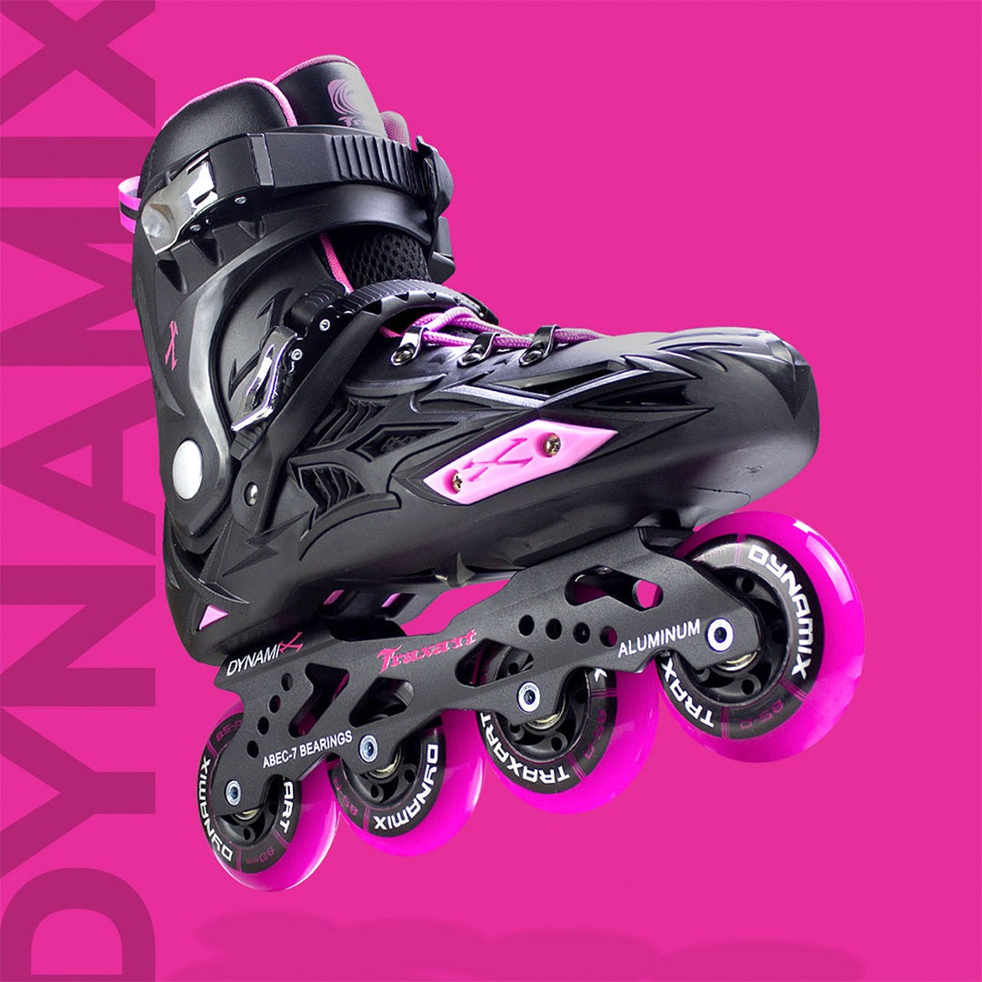 PATINS INLINE TRAXART DYNAMIX ROSA | 80mm Abec-7