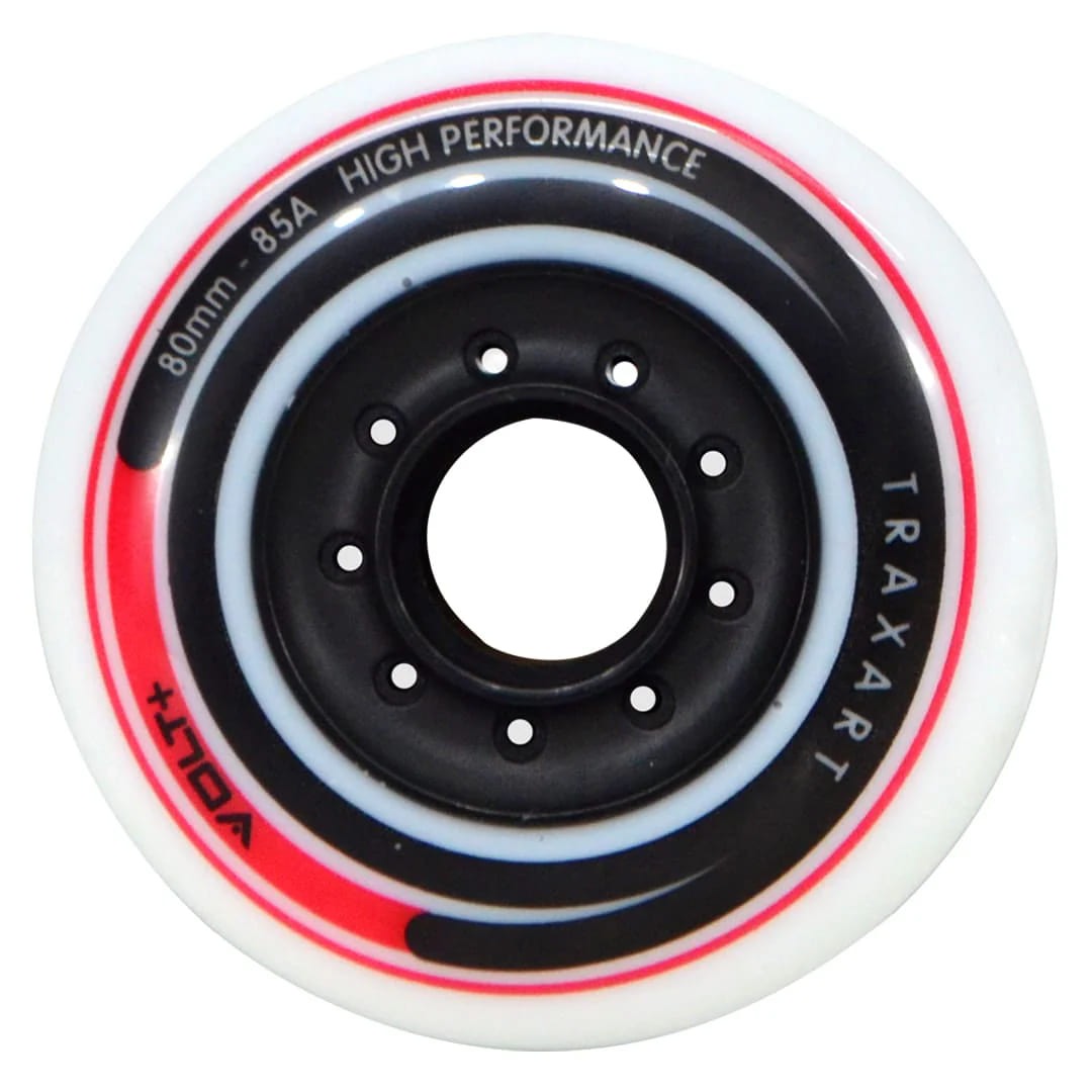 JOGO DE RODAS VOLT+ BRANCO DX-006 | 80MM/85A