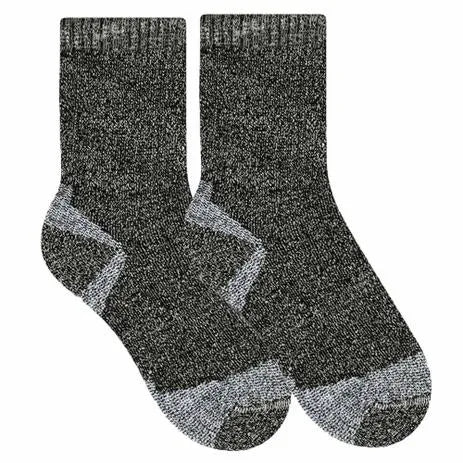 MEIA SELENE ESPORTIVA PERFORMANCE COOLMAX TREKKING - PRETO MESCLA