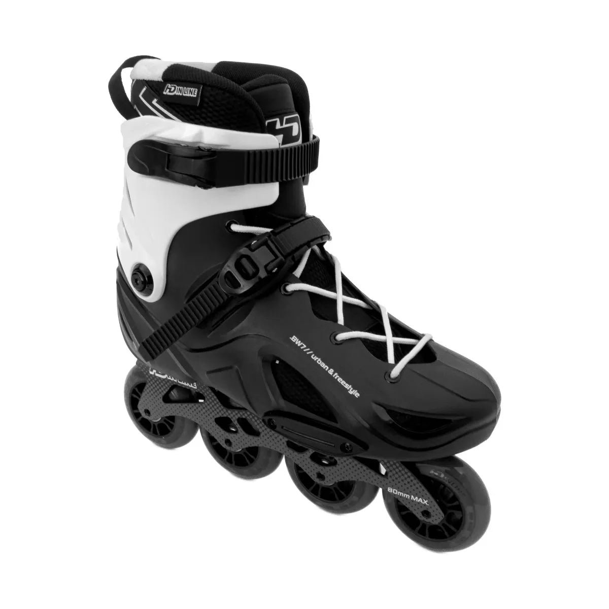 PATINS HD INLINE BW7 PRETO | 80mm Abec 9