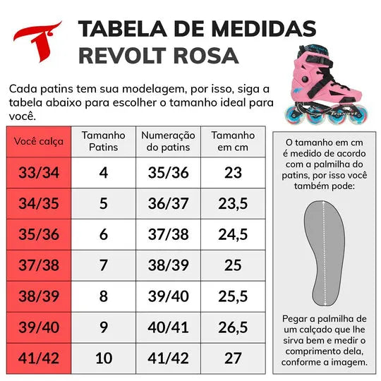 PATINS TRAXART REVOLT ROSA | 80mm Abec 9