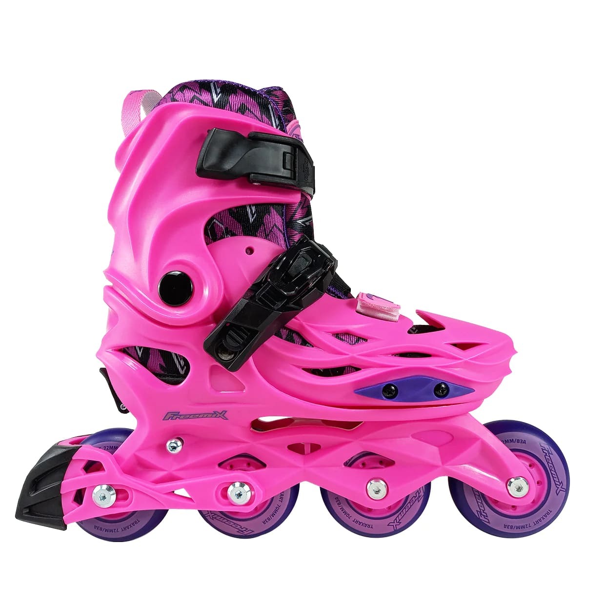 PATINS INLINE INFANTIL TXT FREEMIX ROSA | Abec 9