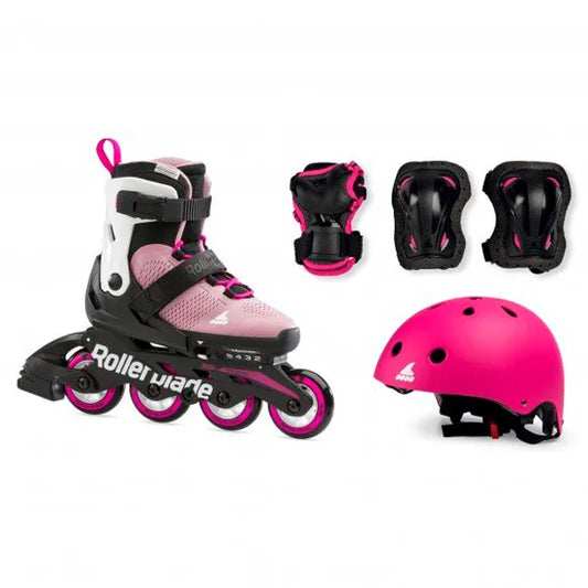 Patins Rollerblade Microblade Cube Ajustável | ROSA