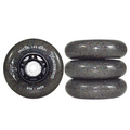 JOGO DE RODAS LED SPECIAL GLITTER TRAXART PRETO | 80mm 85a