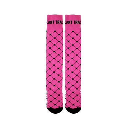MEIA INLINE TRAXART QUADRADINHOS | PINK DY-020