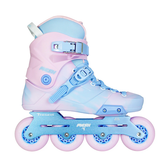 PATINS TRAXART MESH ROSA E AZUL