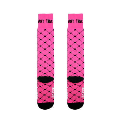 MEIA INLINE TRAXART QUADRADINHOS | PINK DY-020