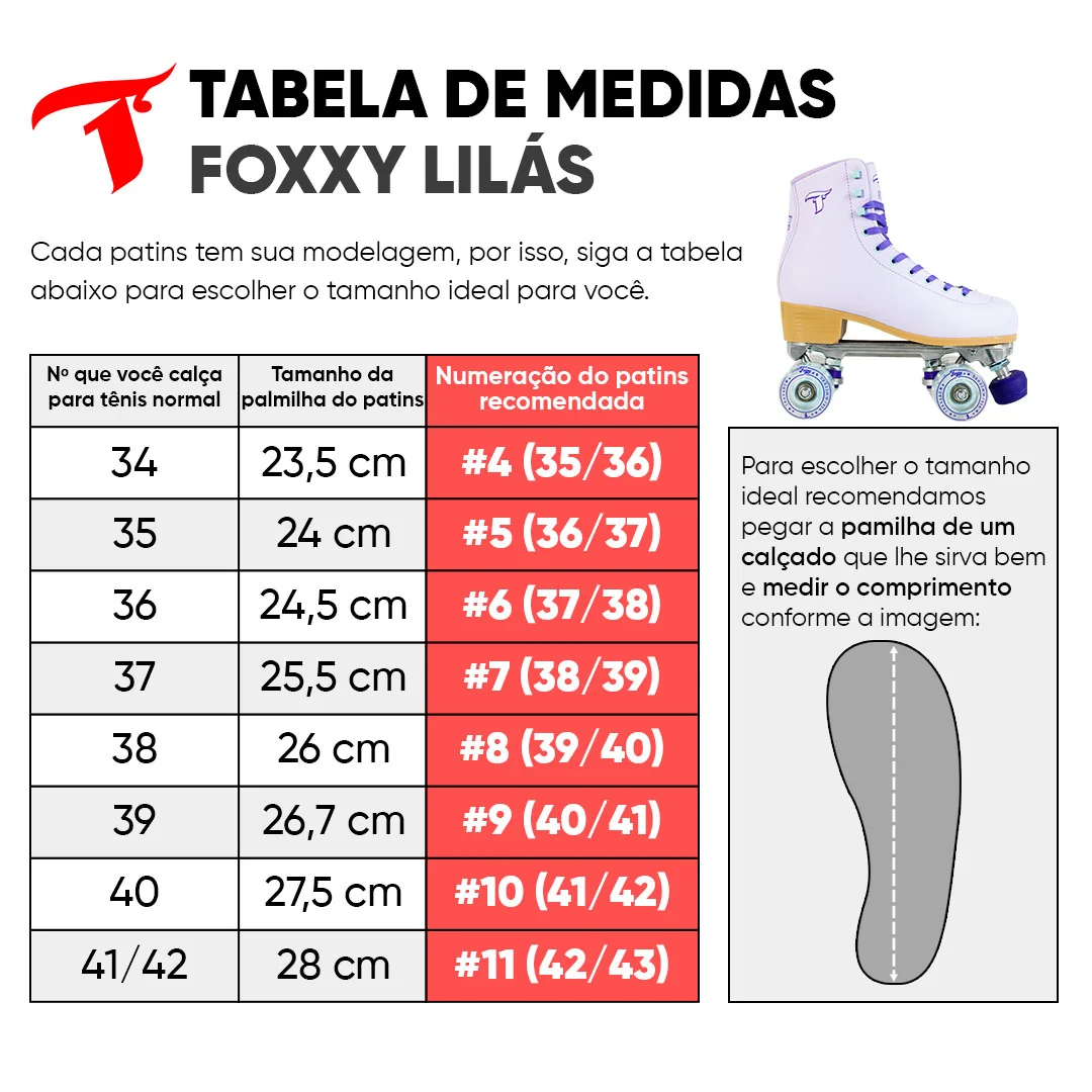 PATINS QUAD TRAXART FOXXY LED LILÁS | 58mm Abec 9