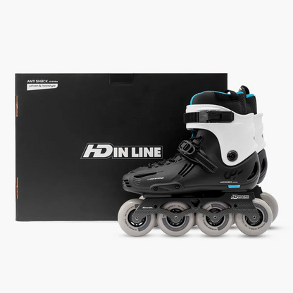 PATINS HD INLINE SKY PRETO/BRANCO | 80mm ABEC-9