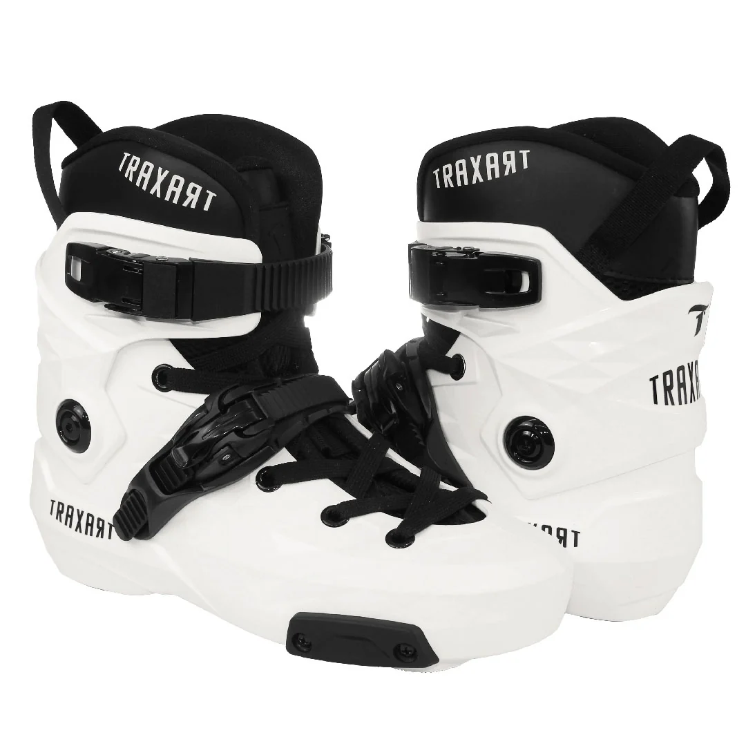 BOTA FREESTYLE PARA PATINS TRAXART CUSTOM BRANCO | ABEC 9 CROMO