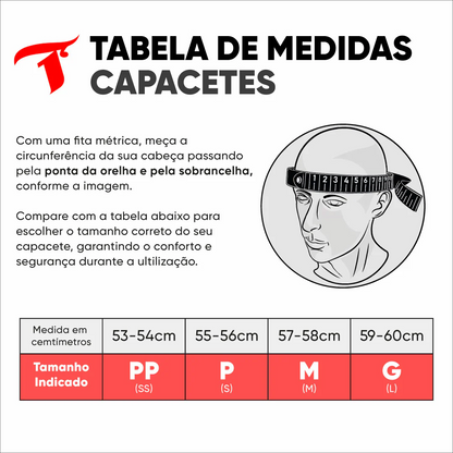 CAPACETE TRAXART STRT BRANCO | GB-150