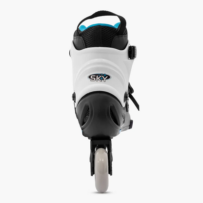 PATINS HD INLINE SKY PRETO/BRANCO | 80mm ABEC-9