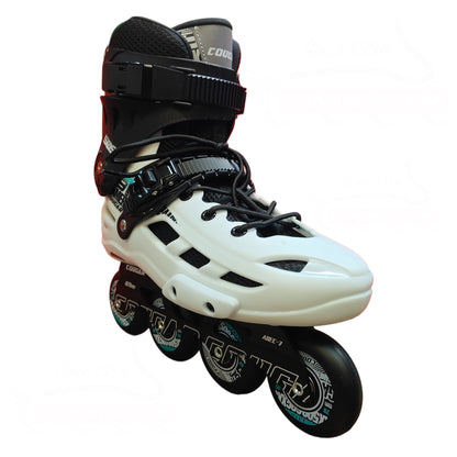 PATINS INLINE COUGAR MZS509C BRANCO | ROQUEADO ABEC 7