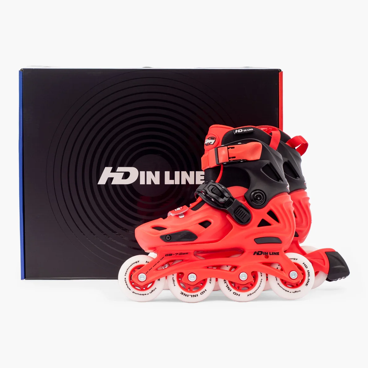 PATINS HD INLINE ZIPPY SHOCK RED | ABEC-9