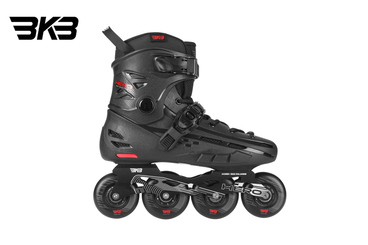 PATINS BKB B6 HERO PRETO E VERMELHO | ABEC 7