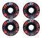 JOGO DE RODAS HD INLINE CHERRY PRETO GLITTER | 62mm 80a