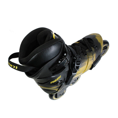 PATINS TRAXART MESH BLACK & GOLD | 80mm Abec-9