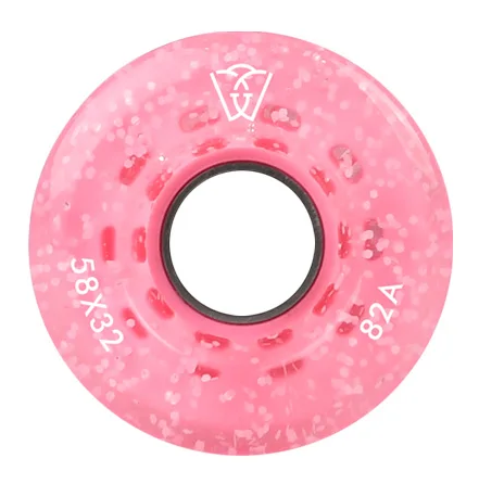 JOGO DE RODAS QUAD WINTERSWEET GLITTER FLUORECENTE ROSA | 58x32mm
