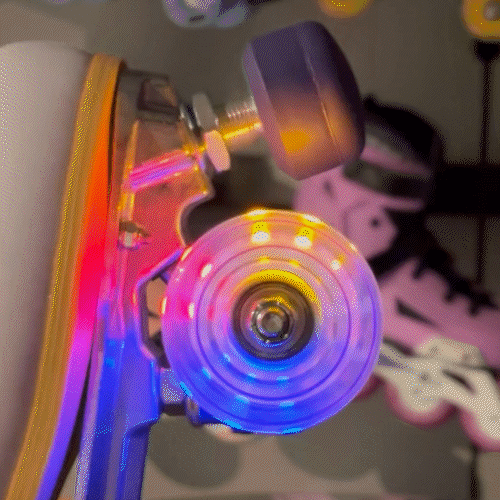PATINS QUAD TRAXART FOXXY LED BRANCO | 58mm Abec 9