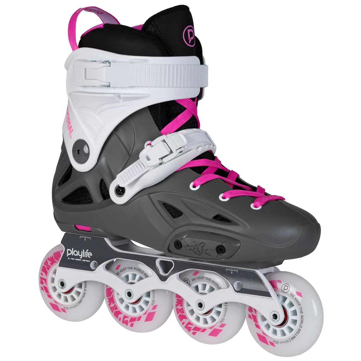 PATINS PLAYLIFE IMPERIAL 80 FUCSIA | 80mm ABEC-9