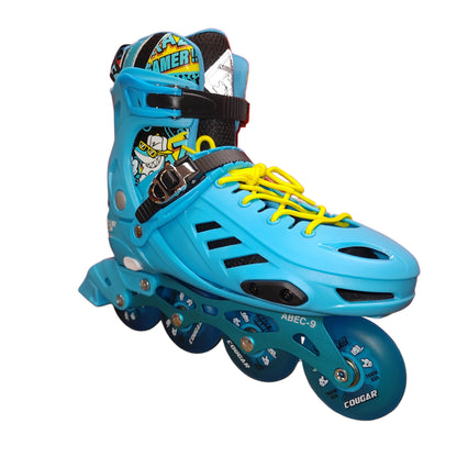 PATINS INLINE INFANTIL COUGAR MZS313-QS AZUL | Abec-9