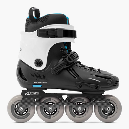 PATINS HD INLINE SKY PRETO/BRANCO | 80mm ABEC-9