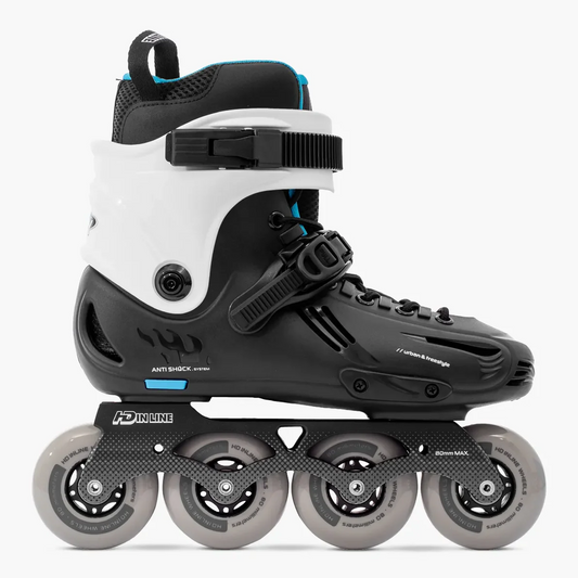 PATINS HD INLINE SKY PRETO/BRANCO | 80mm ABEC-9