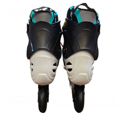 PATINS INLINE COUGAR MZS509C BRANCO | ROQUEADO ABEC 7