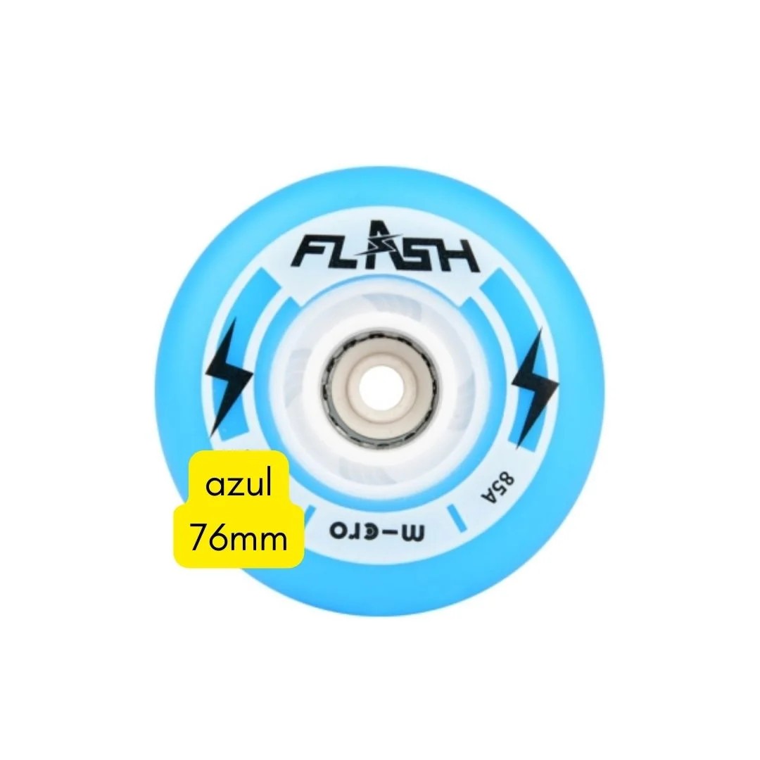 JOGO DE RODAS MICRO FLASH LED | 76mm 85a