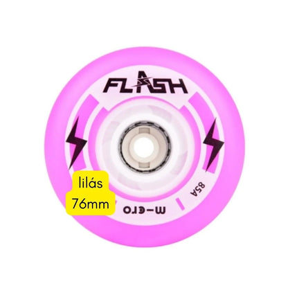 JOGO DE RODAS MICRO FLASH LED | 76mm 85a