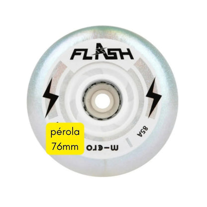 JOGO DE RODAS MICRO FLASH LED | 76mm 85a