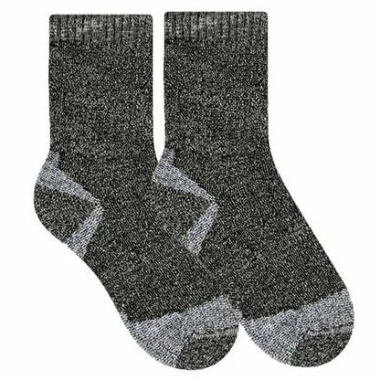 MEIA SELENE ESPORTIVA PERFORMANCE COOLMAX TREKKING - PRETO MESCLA