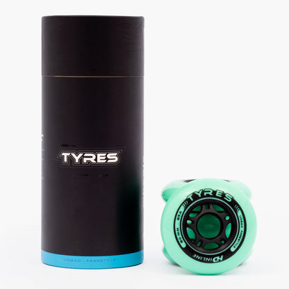 JOGO DE RODAS HD INLINE TYRES (8UN) VERDE | 80mm 85a