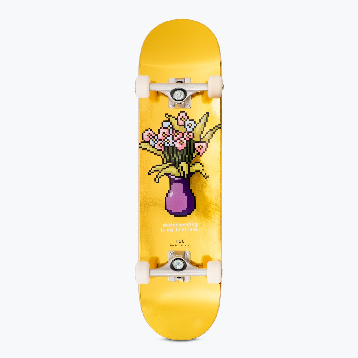 SKATE MONTADO HSC INICIANTE FIRST LOVE | FOIL AMARELO