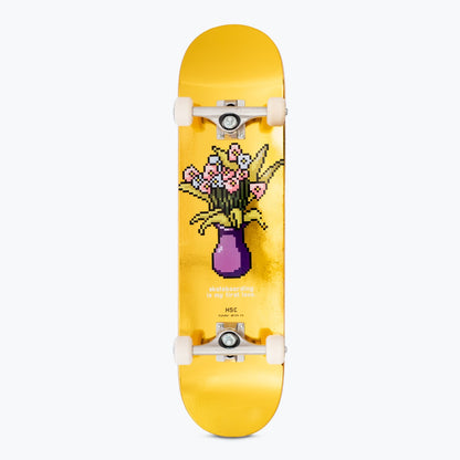SKATE MONTADO HSC INICIANTE FIRST LOVE | FOIL AMARELO
