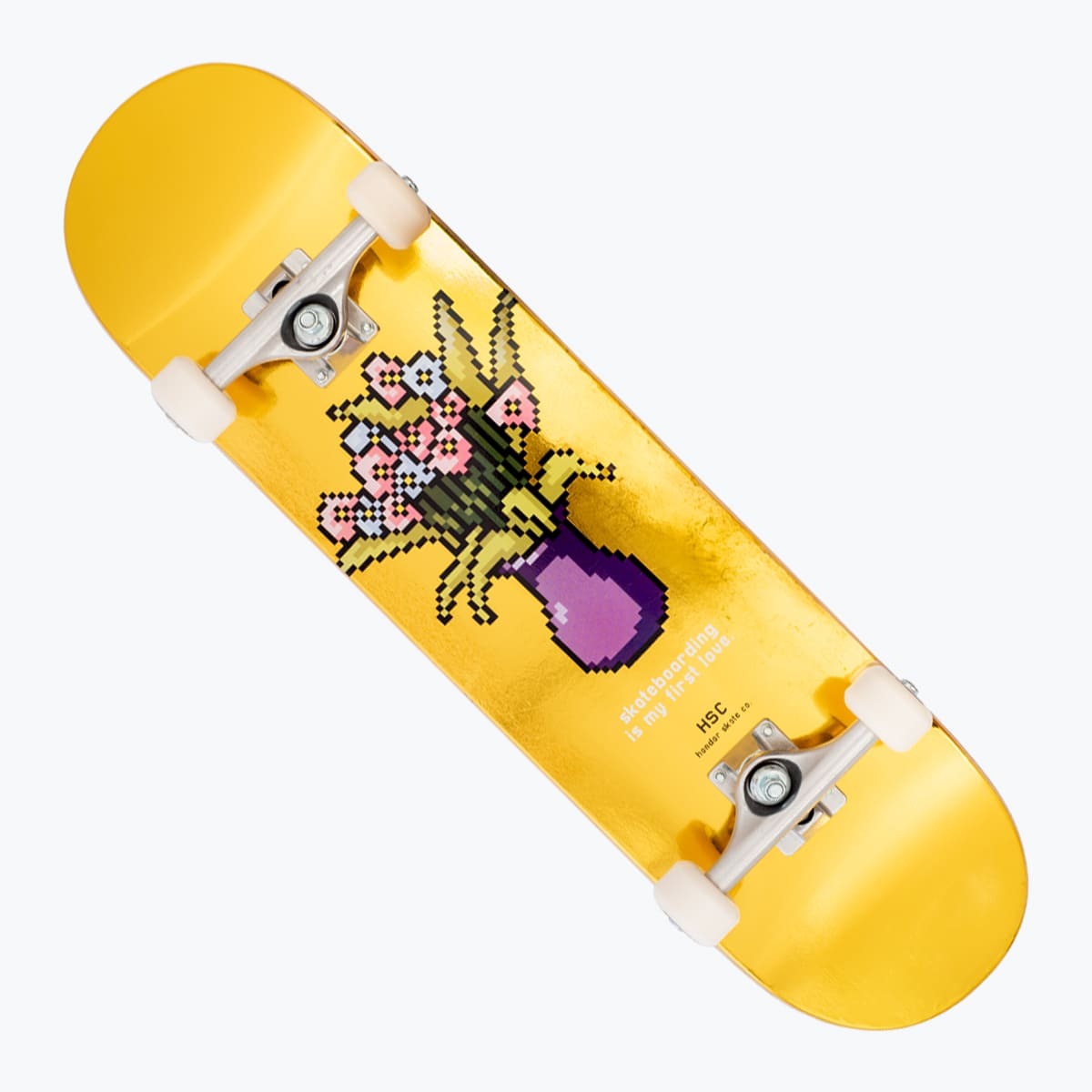 SKATE MONTADO HSC INICIANTE FIRST LOVE | FOIL AMARELO