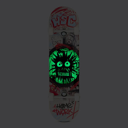 SKATE MONTADO HSC INICIANTE | HOMEWORK (GLOW IN THE DARK)