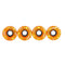 JOGO DE RODAS HD INLINE CHERRY LARANJA GLITTER | 62mm 80a